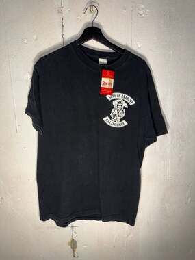 Sons of Anarchy California Graphic T-Shirt Black Size L
